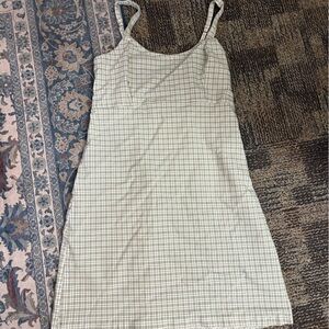 Hollister || Green Plaid Sleeveless Dress